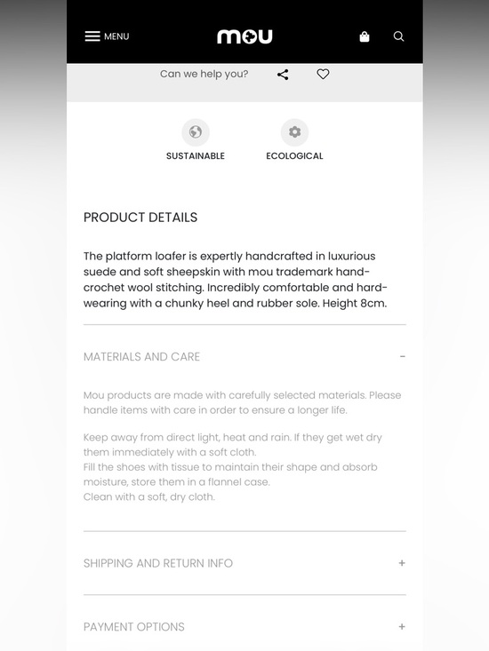 NEW MOU women's platform suede loafer in elephant grey - Picture 4 of 4